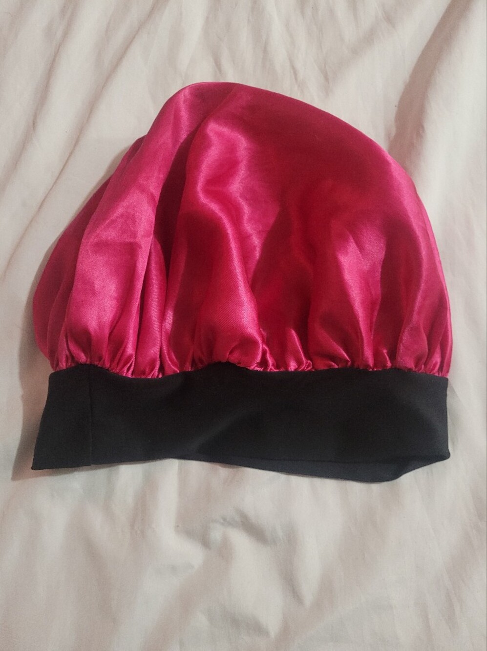 REVOLVE Hot Pink Satin Bonnett with Black Band